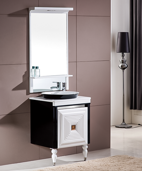 Controsoffitto / lavabo: resina, pietra fenice, ardesia, ceramica può essere realizzato, varie dimensioni, vendita calda Bagno in stile moderno Mobile doccia di lusso con mobile a specchio JH-P01541